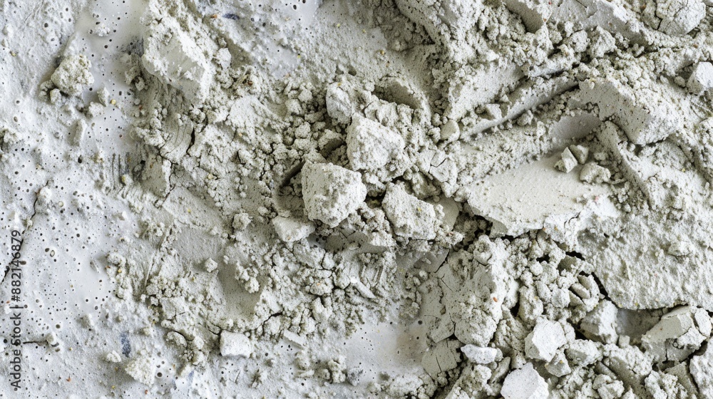 Poster A close-up view of a pile of cement, great for construction or building-related uses