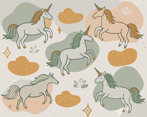 cute unicorn seamless pattern v2