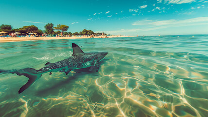 shark, beach, ocean, attack, shark bite, dolphin, sand, Florida, swimming, danger, water, beach season, teeth,