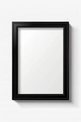 Black picture frame on the wall