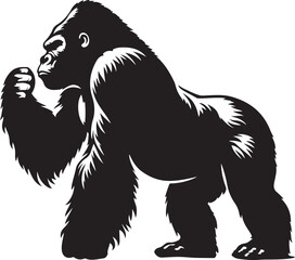 gorilla  silhouette vector design