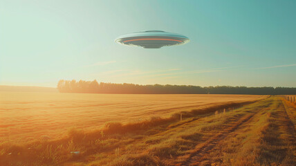 UFO, flight, levitation, fantasy, field, city, attack, beam, laser, aliens, invasion,