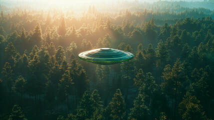 UFO, flight, levitation, fantasy, field, city, attack, beam, laser, aliens, invasion,