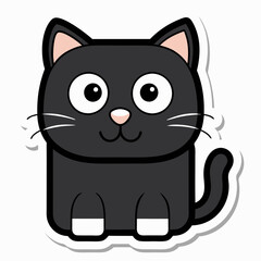 black cat cartoon