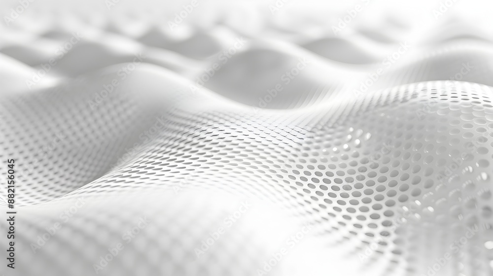 Poster mesmerizing monochrome mesh:captivating abstract wavy digital art pattern