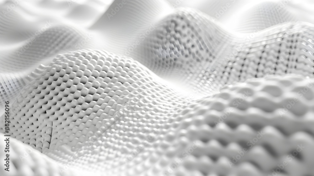 Poster futuristic monochromatic geometric abstract textured background with interlocking polygonal shapes
