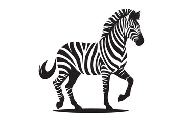 zebra silhouette vector illustration