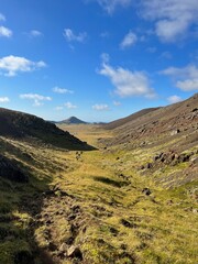 landscape with mountains and sky