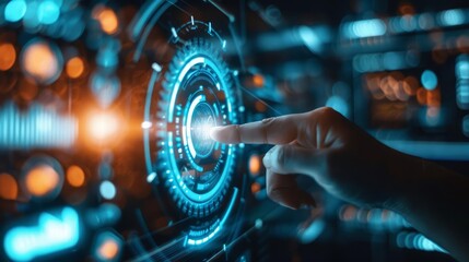 Fototapeta premium The innovative security software