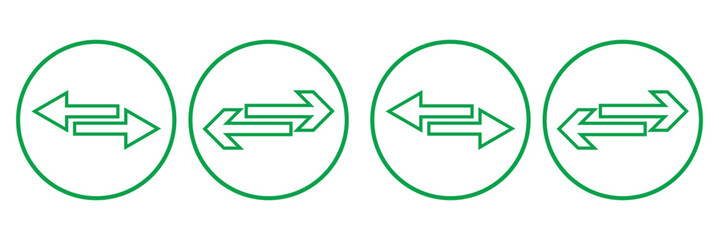 Data and Money Transfer Icon Set in Vector