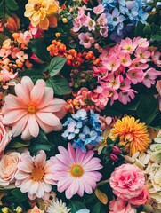 Bunch of flowers close-up