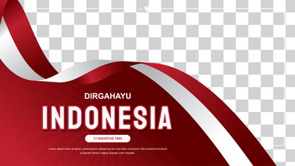 indonesian independence day celebration banner