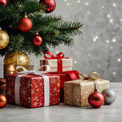 Christmas tree in the city