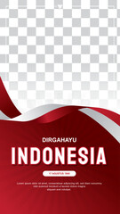 indonesian independence day celebration banner