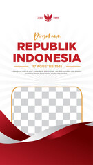 indonesian independence day celebration banner