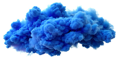 Fototapeta premium blue cloud on white background