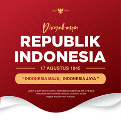 indonesian independence day celebration banner