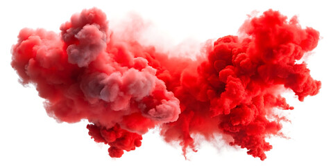 Fototapeta premium red cloud on white background