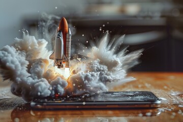 Space Shuttle Launch Cell Phone