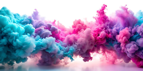 Fototapeta premium colorful cloud on white background
