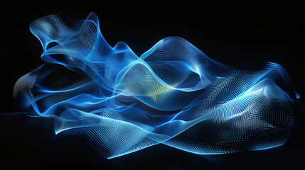 Obraz premium Dynamic 3D Illustration of a Futuristic World with Bright Glow