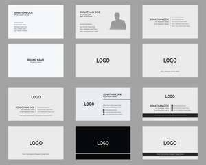 Modern business card bundle, corporate office card, creative personal card, minimal name card, layout