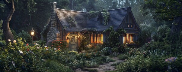 Cozy cottage with a serene atmosphere.