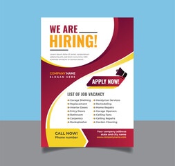 We are hiring flyer design hiring flyer