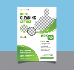 Professional cleaning service provide flyer design