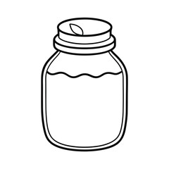 Mexican food coloring pages. Hand drawn illustration isolated on white background