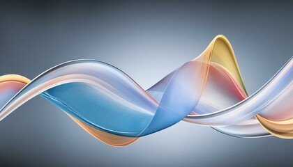 Abstract sound waves visualized as colorful pulsating ribbons on a black background 