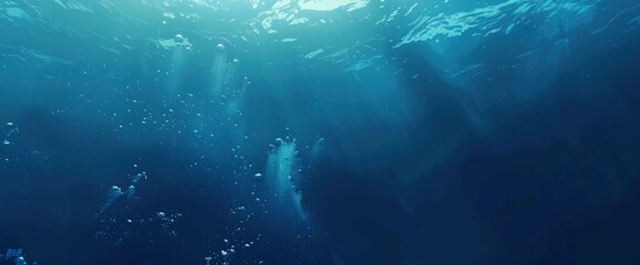 Blue background, perfect for a calming and serene design