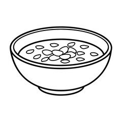 Mexican food coloring pages. Hand drawn illustration isolated on white background