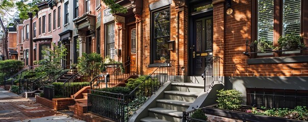 Elegant row house with a classic look.