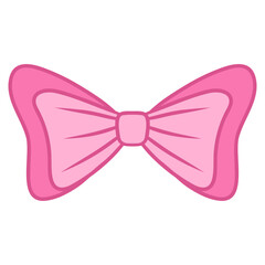 pink ribbon bow illustration