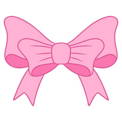 pink ribbon bow celebration greeting