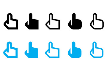 Various gestures of human hands isolated on a white background. Vector flat illustration of female hands in different situations. Vector design elements for infographic, web, internet, presentation.
