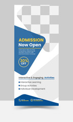 Admission Roll Up Banner Design.
