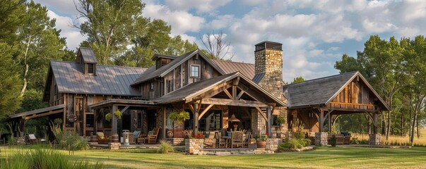 Rustic barn house with unique charm.