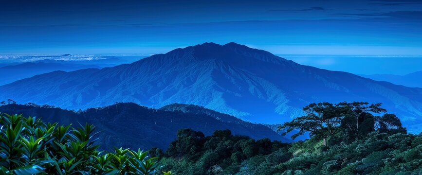 Bubu mountain peak in Kuala Kangsar, Perak, capturing the majestic landscape
