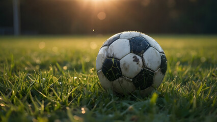 soccer ball on grass