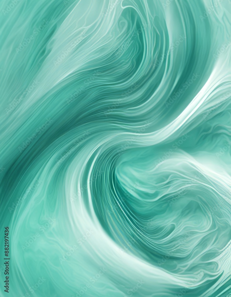 Poster background generative quiet shape three dimensional green texture vector abstract swirl blue mint ai