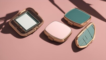 Abstract 3d tube line pink background set