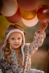 child playing with a ball