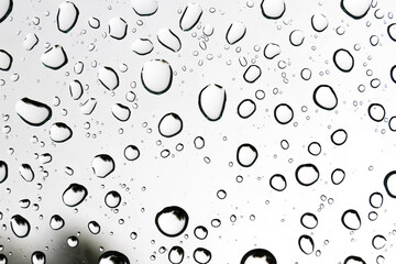 macro close-up water Raindrops sliding on the car mirror
