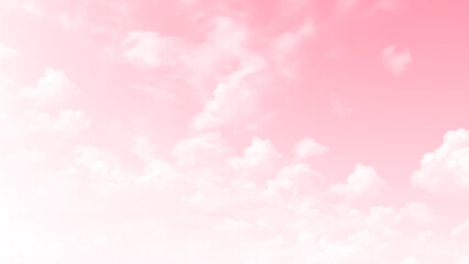 Pink sky with beautiful cloud. Bright landscape