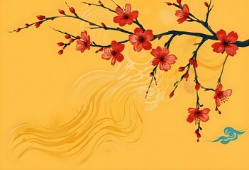 Chinese new year lunar year color digital art photography