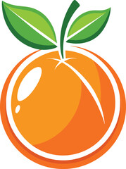 A  orange in white background looks nice