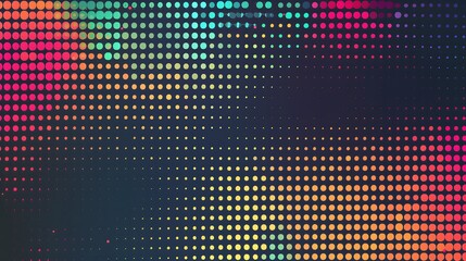 Modern Stylish Halftone Technology Seamless Texture. Tech Abstract Background with Random Size Pixels. Vector Chaotic Squares Mosaic Pattern. Vector Tiles.