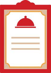restaurant menu card vector illustration on white background